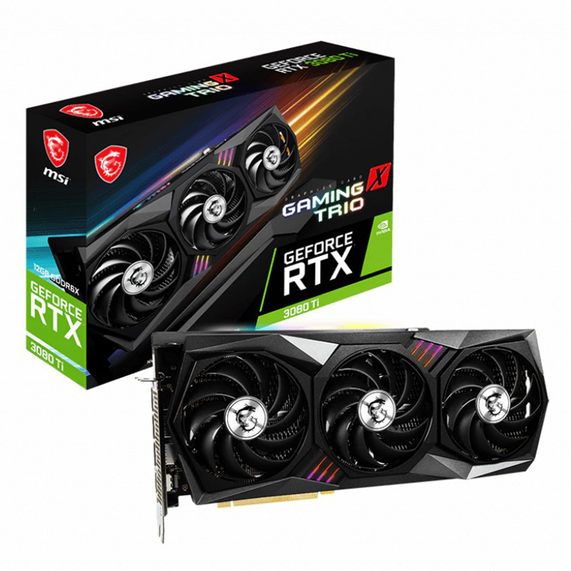 China MSI rtx3080ti graphics card trio 12gb graphics card 3080ti gpu suitable for gpu machines manufacturer