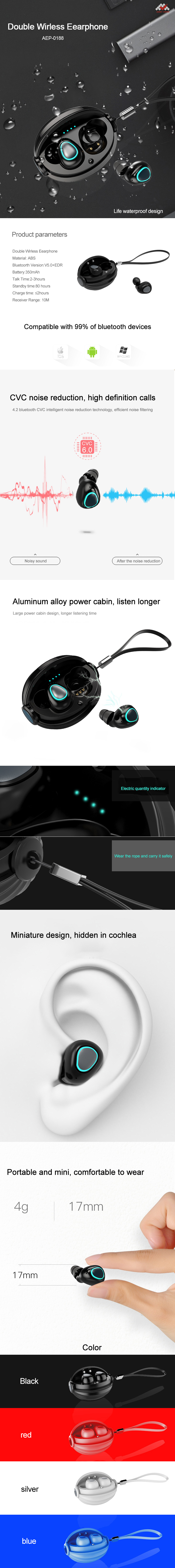 Auricular inalámbrico Bluetooth