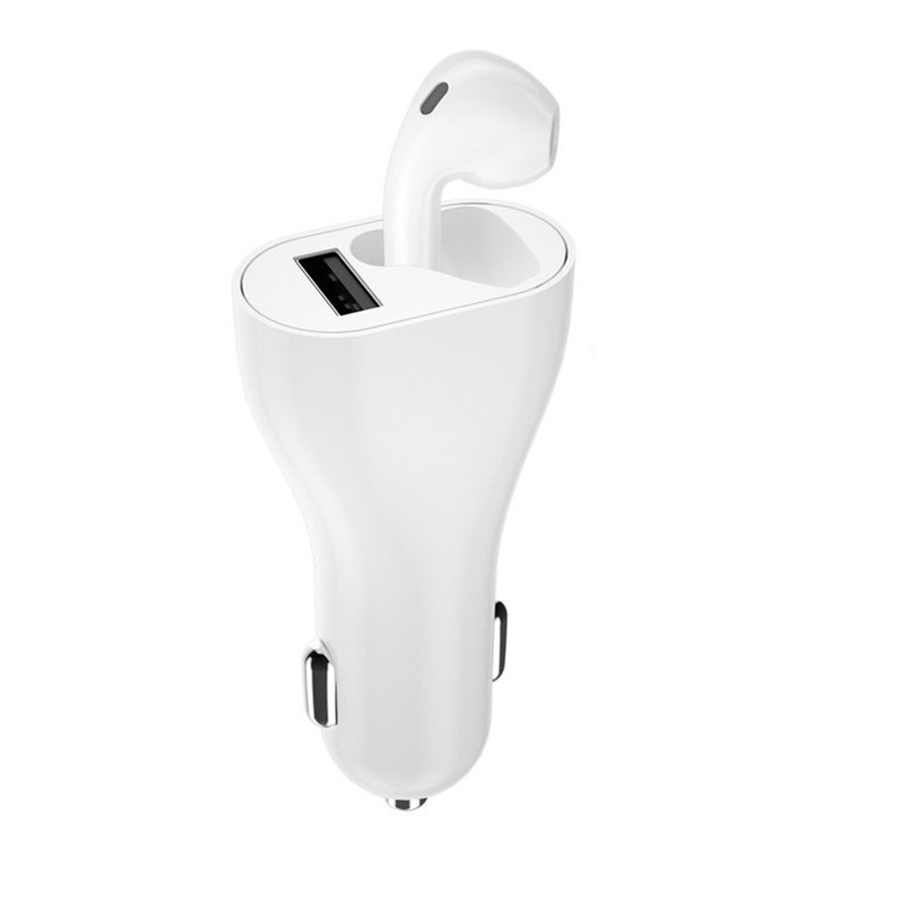 2 in 1 Car Charger with Single TWS Earphone AEP-0224