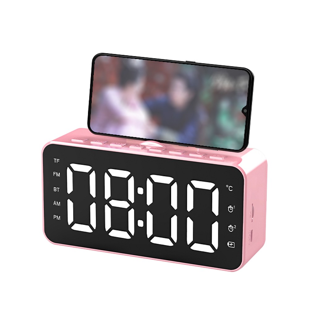 Clock Bluetooth Speaker with Phone hoder NSP-0229