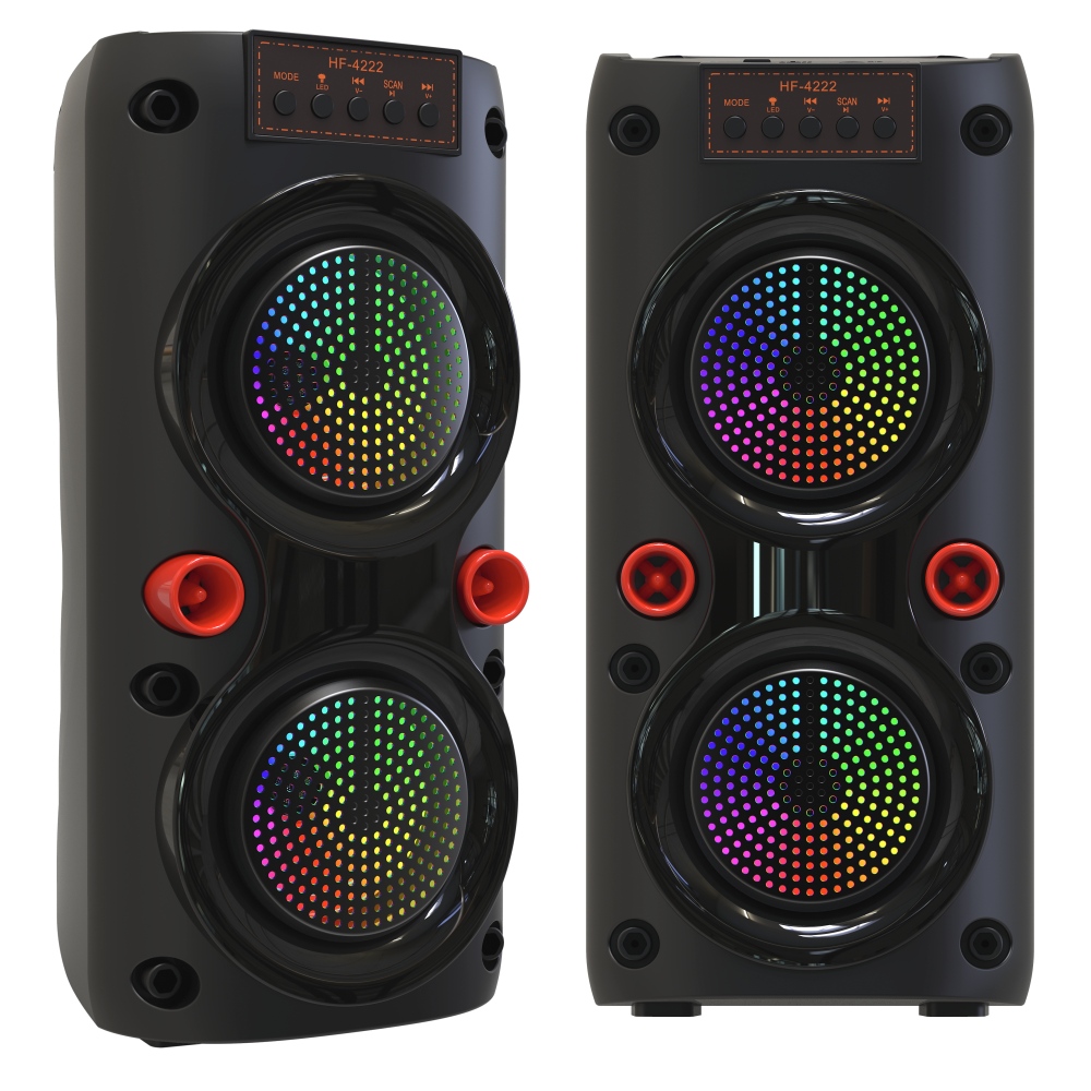 China New high-end products Portable flash Bluetooth Colorful Lights Speaker With phone holder NSP-0301 manufacturer