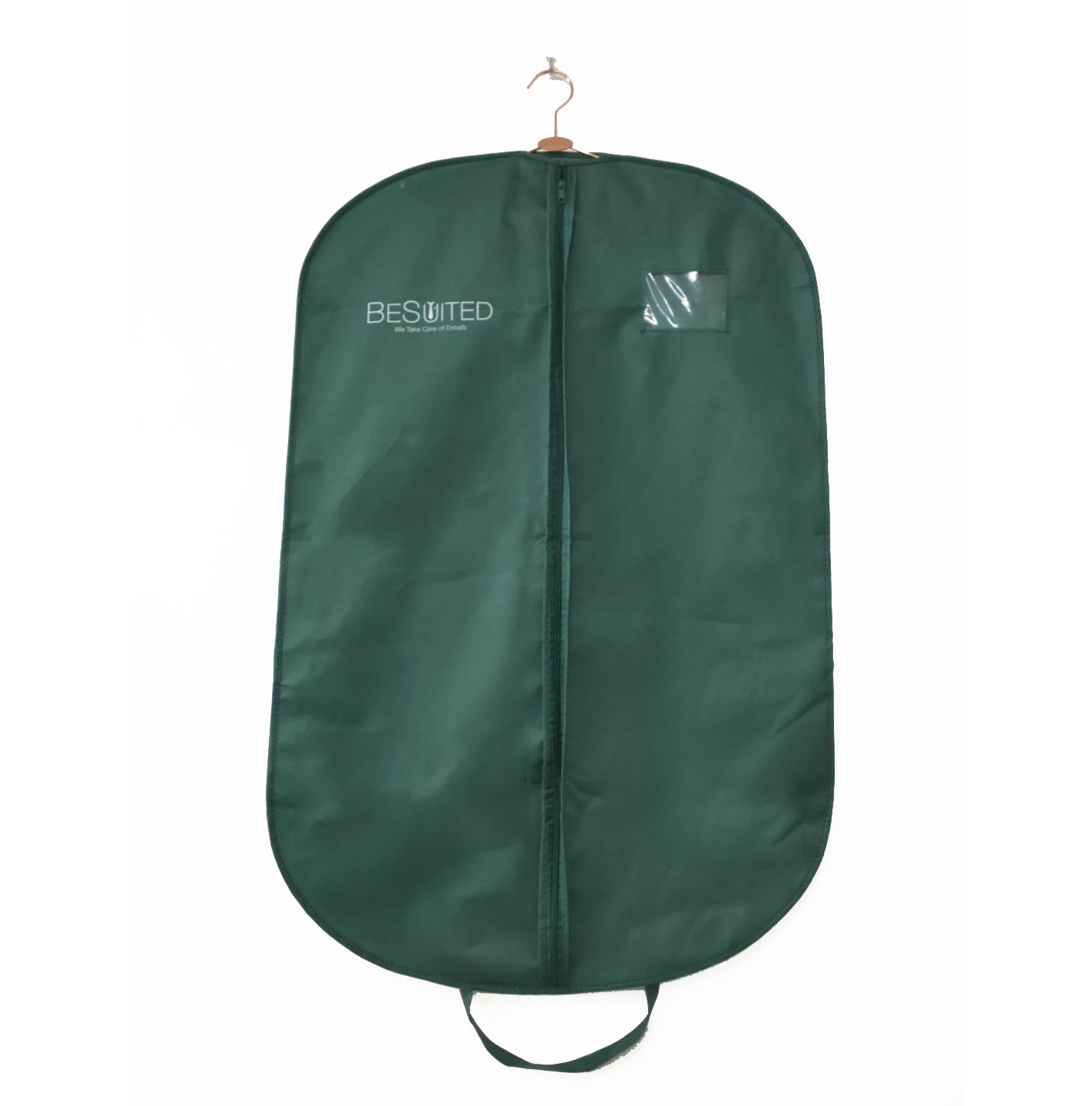 La conception personnalisée verte convient aux sacs de vêtements et de couverture avec logo