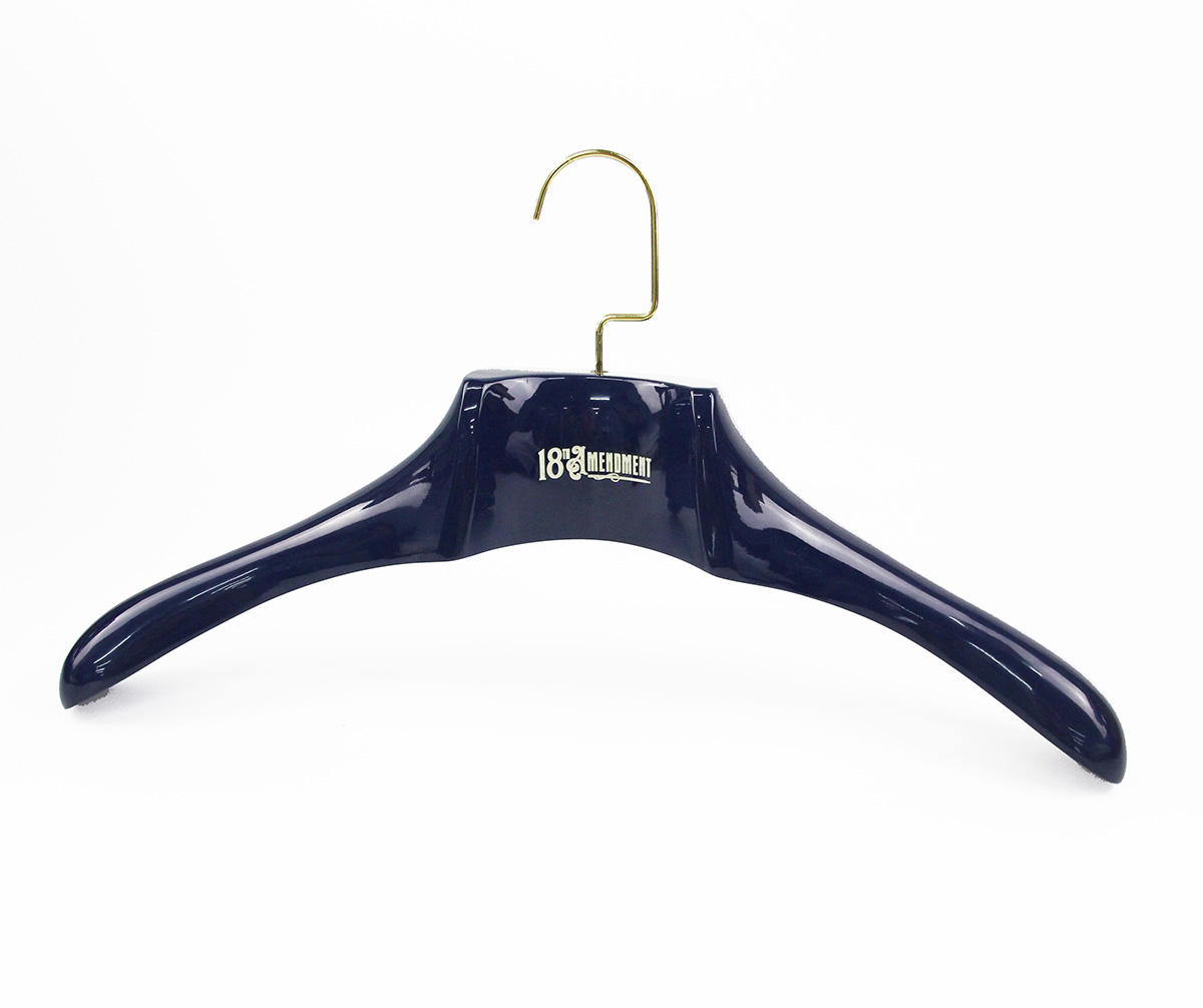 MSW-009 lusso nera in legno suit hanger per marchio Brioni