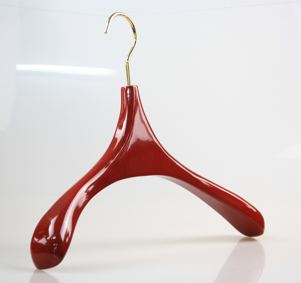 LY007 Unique cintre en bois personnaliser couleur et logo cintre