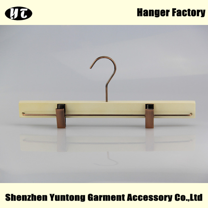 Cintre de pantalon SMAM-004 Custom blanc jupe bois cintre