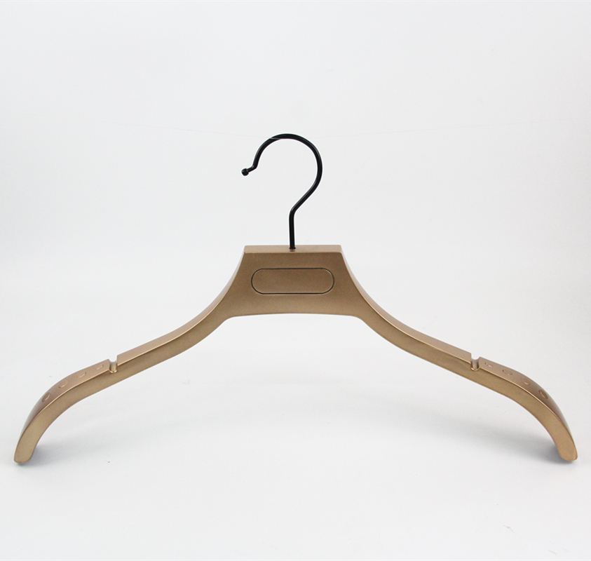 cintre en plastique électrolytique or pour femmes robe