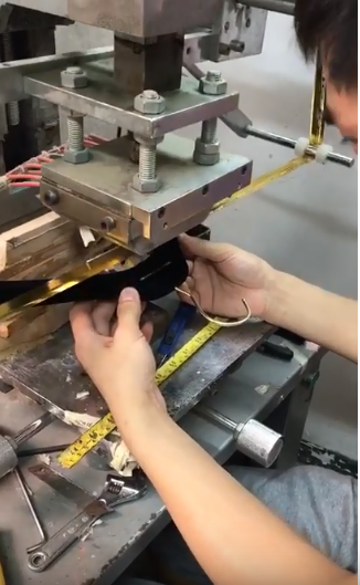 Velvet plastic hanger hot stamping logo artwork