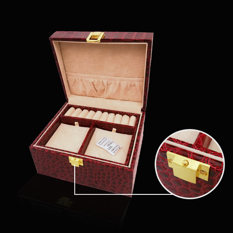 2015 Elegant pu Leather Jewelry Box for Ring, Pendant, Bangle, Bracelet Packaging Jewelry Storage Box Supplier