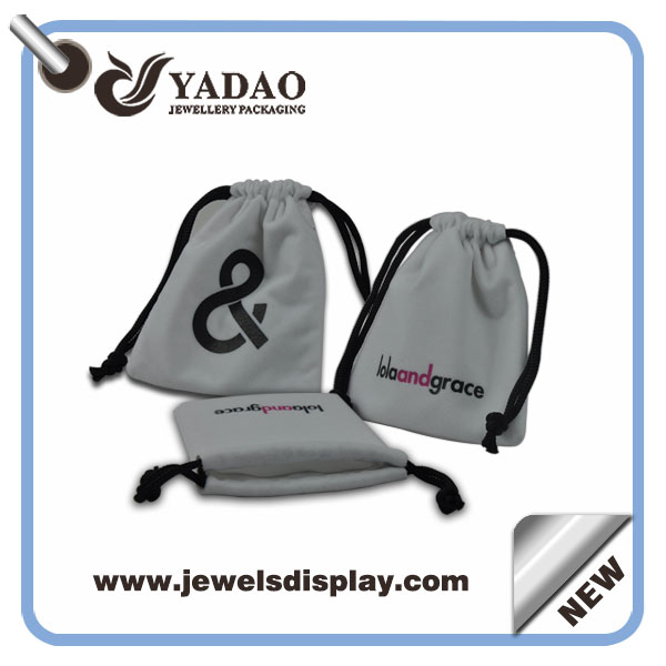 2015 Newest Jewelry Pouch Velvet Jewelry Pouch Custom Printed Jewelry Pouches with Drawstring pouch