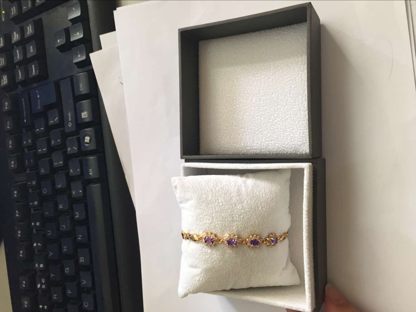 2016 New Design Custom Made Logo Printed Jewelry box , Matte Leatherette Paper Jewelry Box Luxury Jewelry Box Bracelet/Bangle/Watch Holder