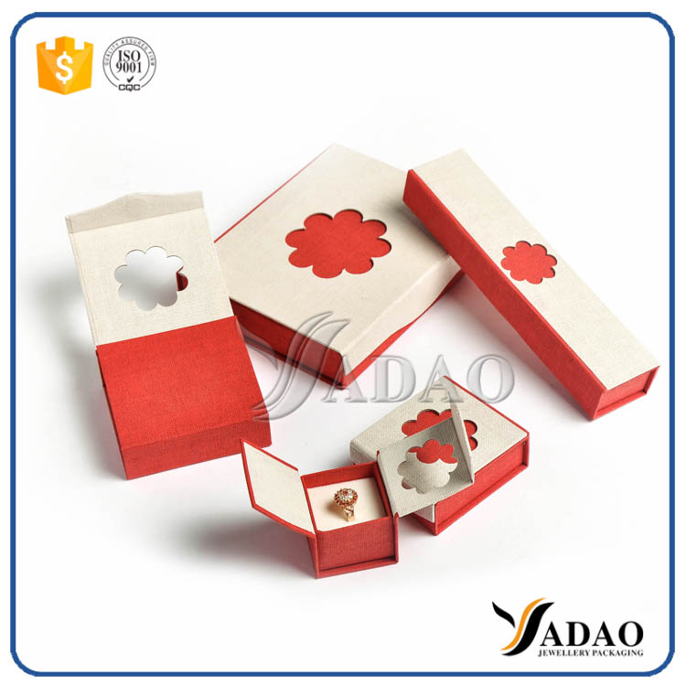 2017 attractive simple delicate design lovely light paper box for ring/earring/ppendant/bracelet/bangle with OEM by Yadao