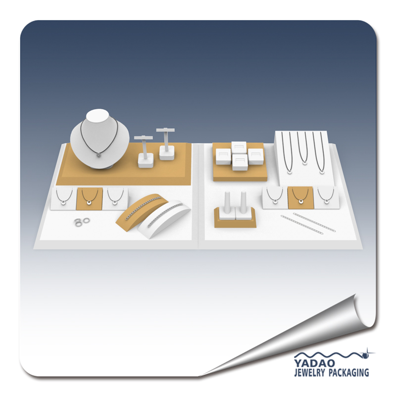 2017 latest new design Leather jewellery display for international jewellery show