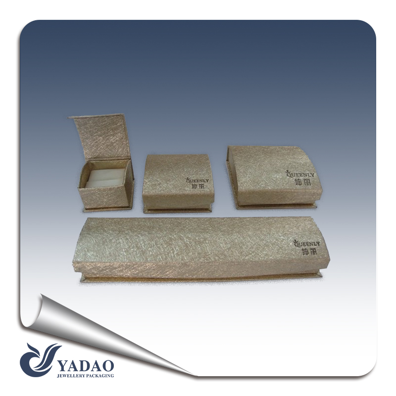 2017 newest design delicate handmade custom paper jewelry box set for holding rings earrings pendants bracelets necklaces and watches