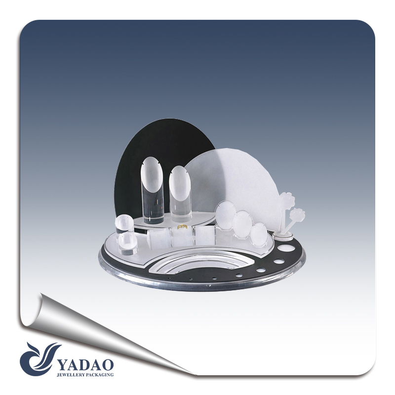 Black and white acrylic jewelry display acrylic display stands is you best choose made in China