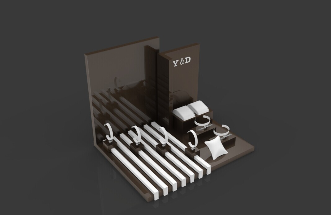 China wholesale watch display stand for watches, wood material lacquer finish watches display stand jewelry display showcase