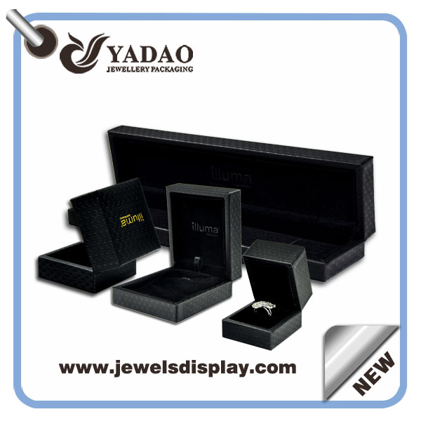 Competitive Price Jewelry Packaging Box Custom Jewelry Boxes Packaging Luxury PU Leather Custom Logo Printed Plastic Jewelry Box