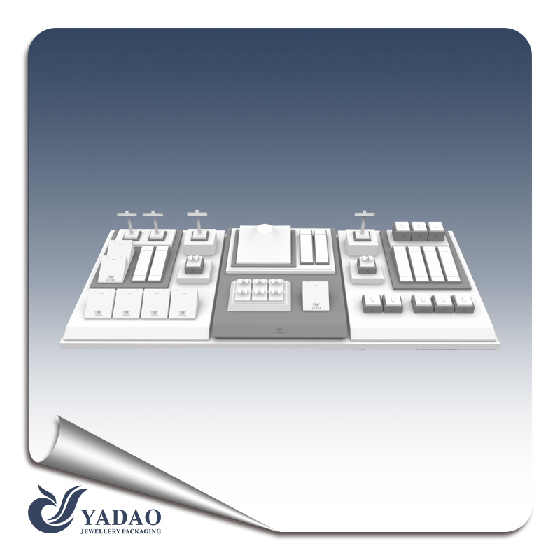 Presentación única hecha a mano personalizado anillo pantalla pendiente pantalla pendnat Mostrar la pulsera pantalla collar brazalete pantalla reloj exhibición para la joyería de la tienda de Feria