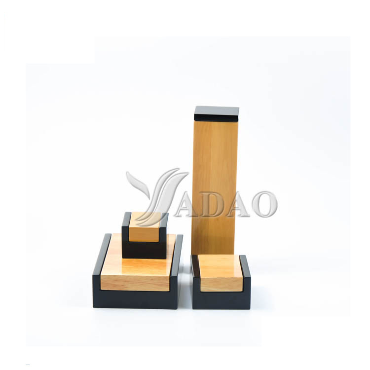 Custom wholesale handmade glossy lacquered wood fine jewelry gift packaging boxes