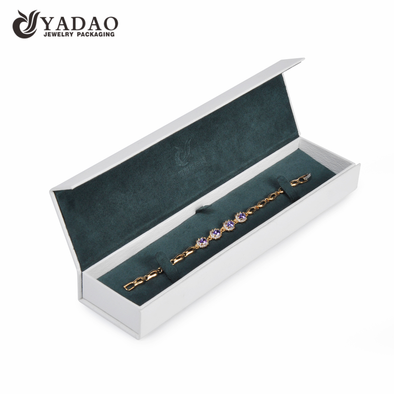 Настроить зеленый браслет бумажная коробка ювелирной упаковки с логотипом