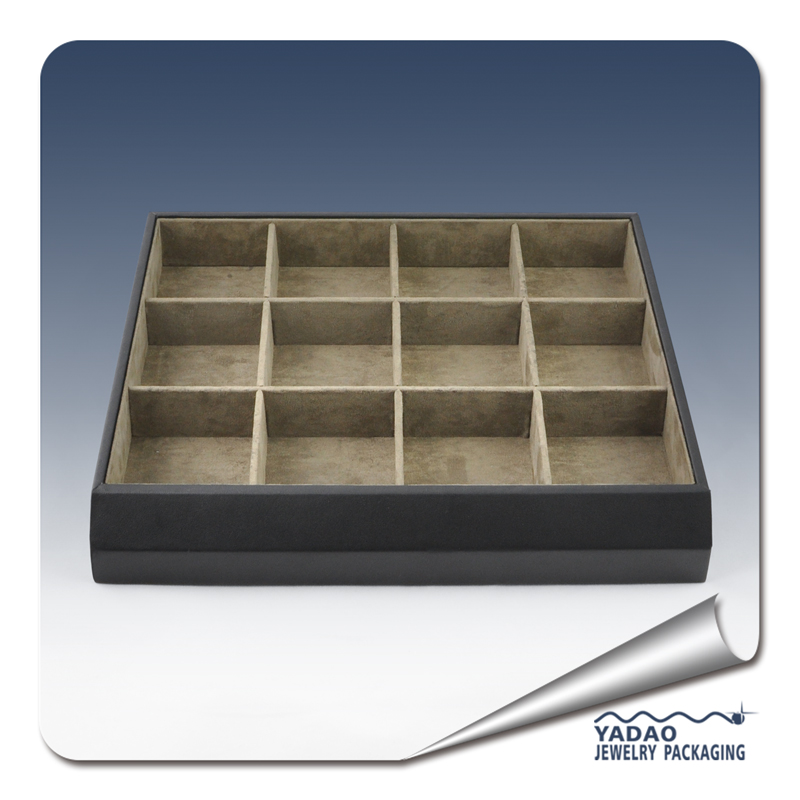 Fashionable and designable pu leather jewelry display bangle display bangle tray
