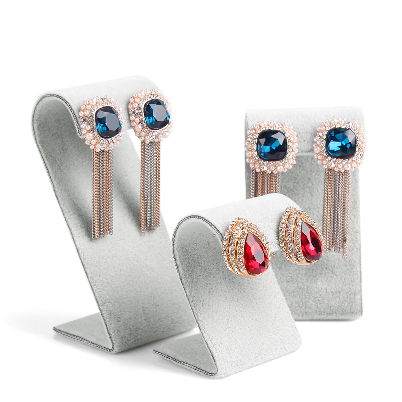 Good quality velvet jewelry earring display stand