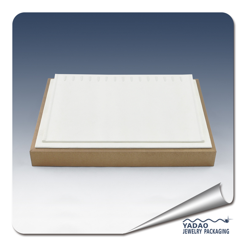 Haut de gamme fait à la main en cuir pu bijoux affichage plateau de bijoux bracelet plateaux chaînes plateau accepter personnalisé