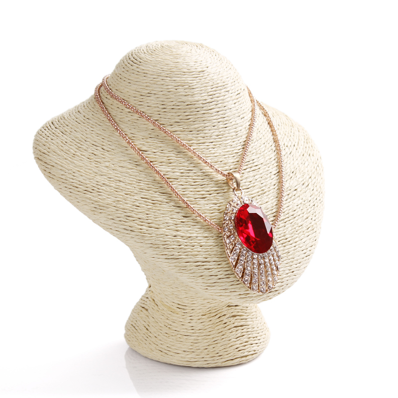 Vysoce kvalitní prádlo kryt dřevo náhrdelník displej busta vyrobené v Číně