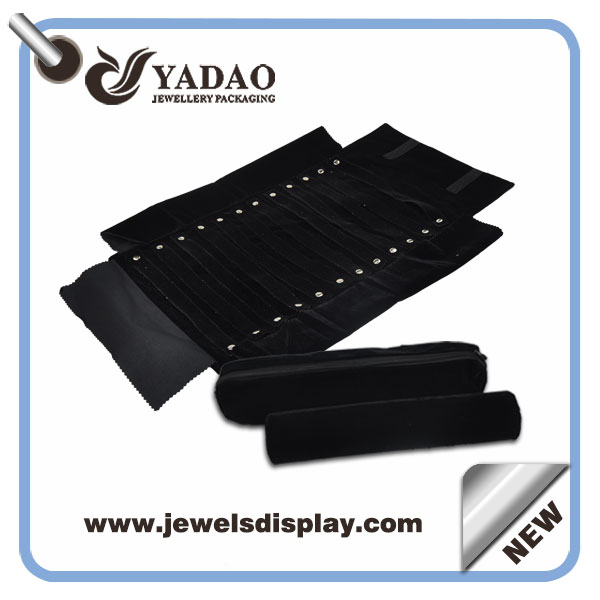 Heißer Verkauf Samt Rolltasche für Schmuckset gemacht in China