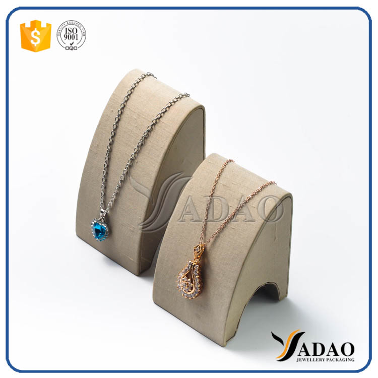 Lastest made-in- china fantastic nicety custom OEM available mfd  fabric/ velvet/ pu leather pendant display stands