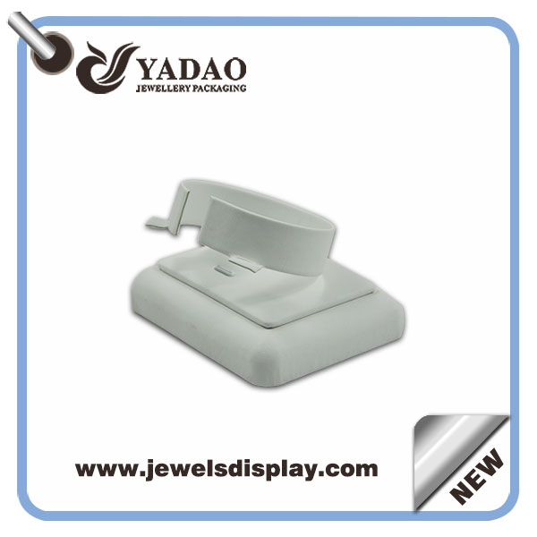 Leather jewelry display stand for bangle/bracelet/watch store made in China