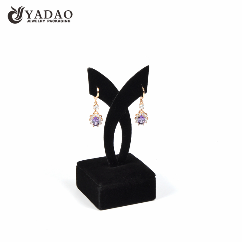 Présentoir de luxe en cuir pu bijoux bois peint finition en gros