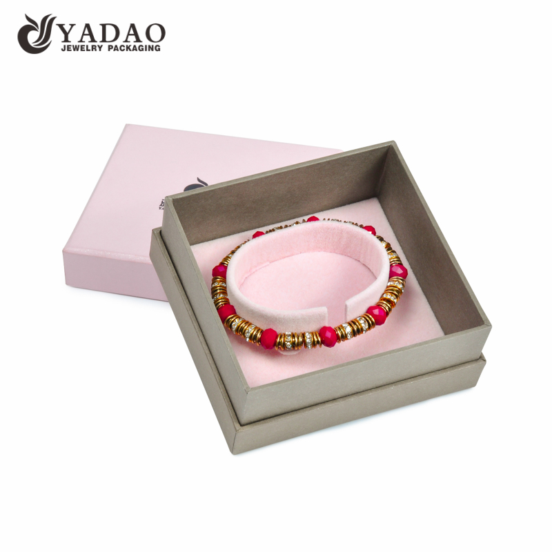 Manufacture pink bangle paper box customize with logo for girl