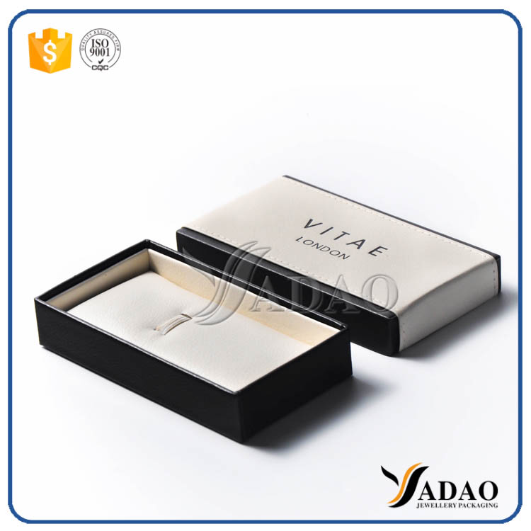 New arrival high quality leather lid-off  pen/cufflinks multifunctional box with best effect logo printing