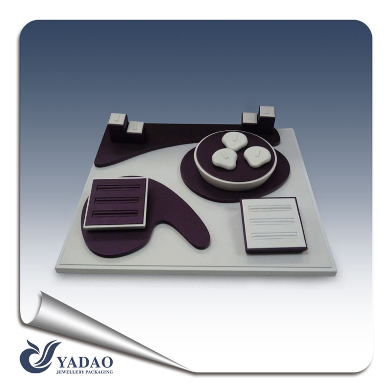 New arrival  jewellery display for ring earring necklace and bracelet showcase  fashion acrylic lacquer jewelry exhibitor