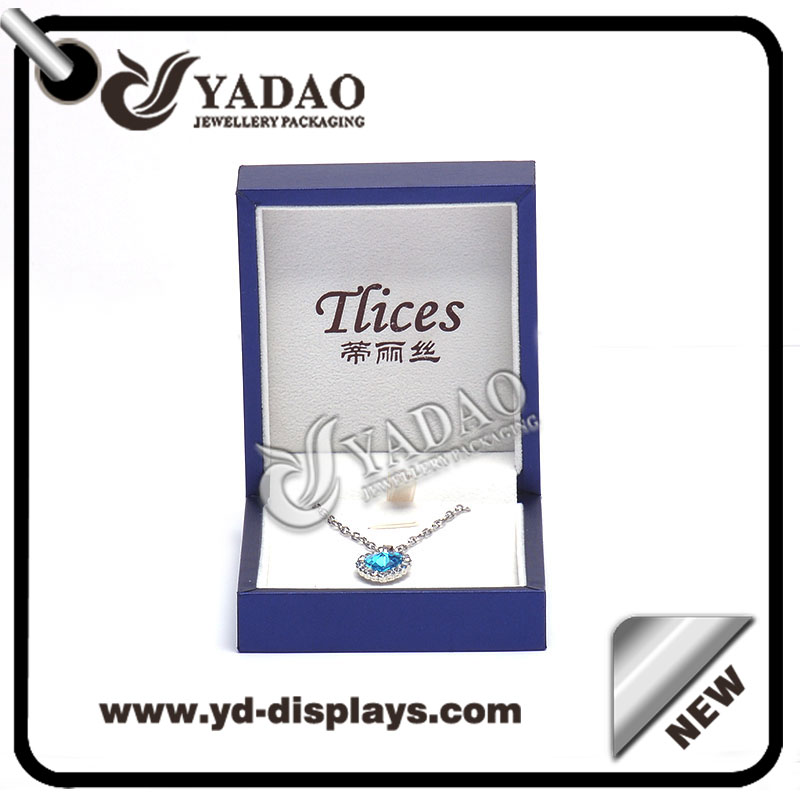 Nueva caja de moda colgante de collar de la caja elegante de regalo cajas de embalaje atractivo