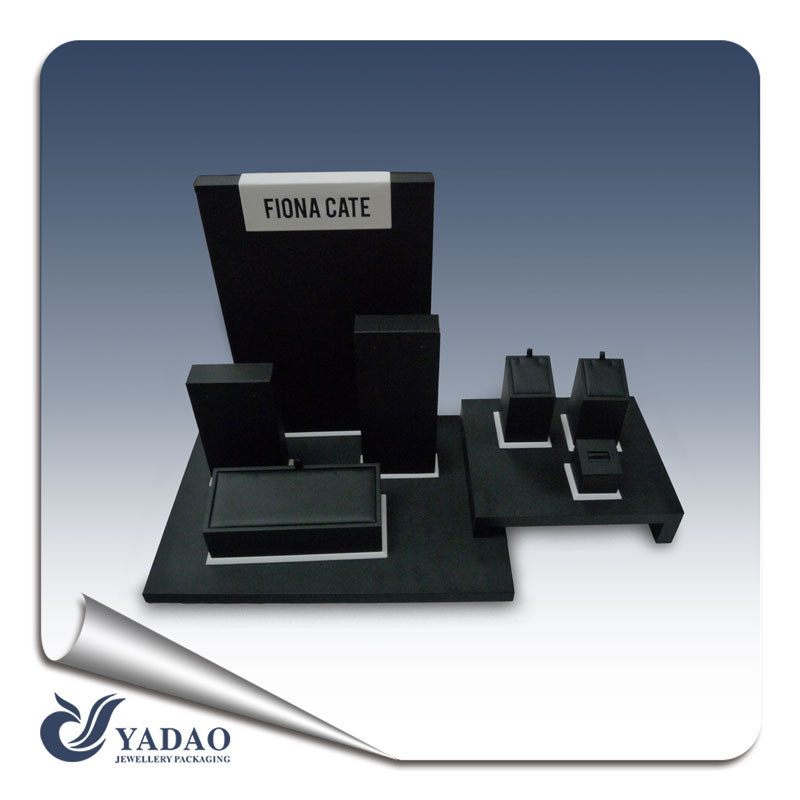 New launched Faux leather jewelry display stand for necklace display ring display