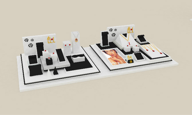 Professional manufacturer top grade jewelry display set jewelery display stand for window display supplier