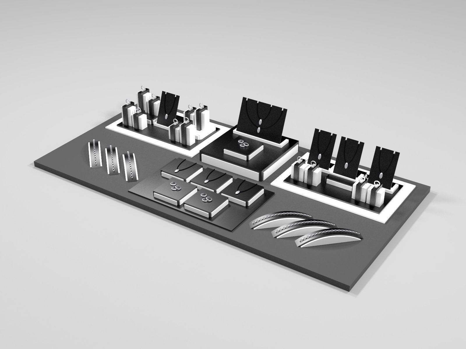 Wholesale counter jewelry display/jewellery display stand/necklace display form