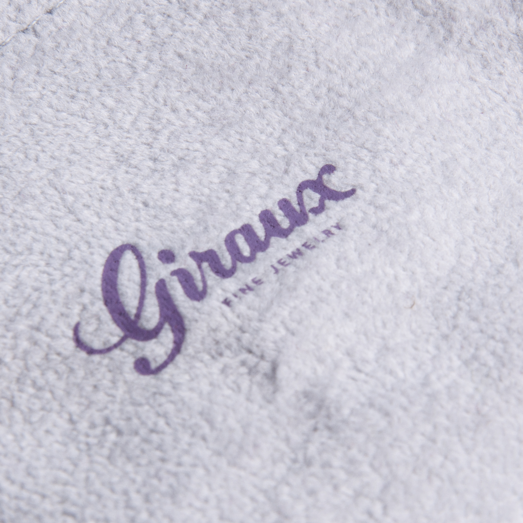 Yadao Manufacture Gray Velvet Zipper Pouch