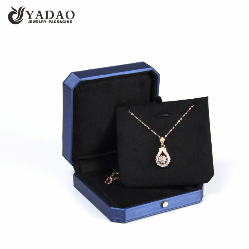 Yadao plastic box jewelry packaging box for ring round corner plastic with button