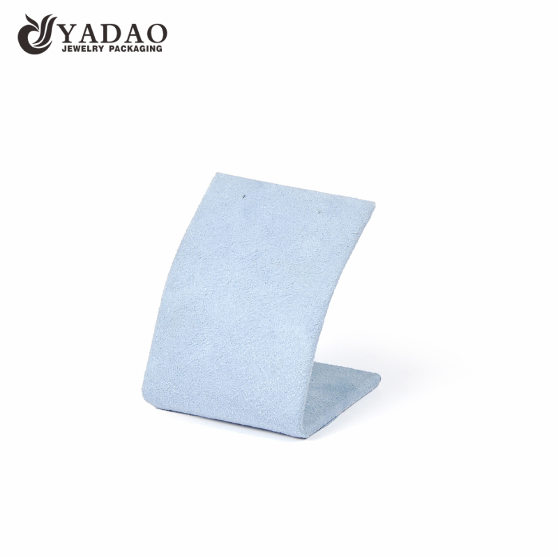 bend pendnat/earring display with microfiber/sude beautiful color