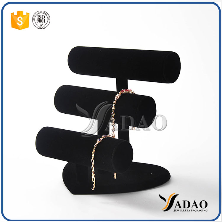 classical magical delicate adurable lightweight heart pedestal mdf bracelet/bangle/watch display stands customized by Yadao