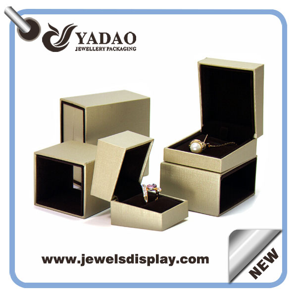 custom handmade jewelry display box set leatherette box with free sample free logo