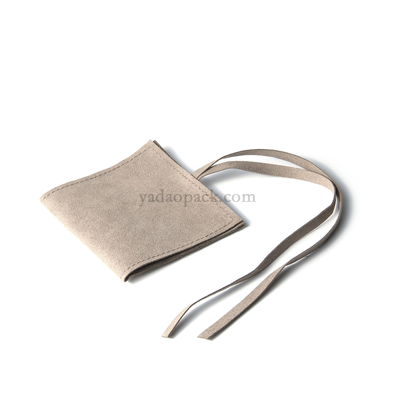 custom jewelry packaging pouch custom logo envelope bags with flap microfiber ring pouch embossing logo