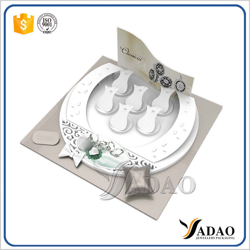 personalizar o design de exibição showcase exibição design de jóias acrílico jóias conjunto