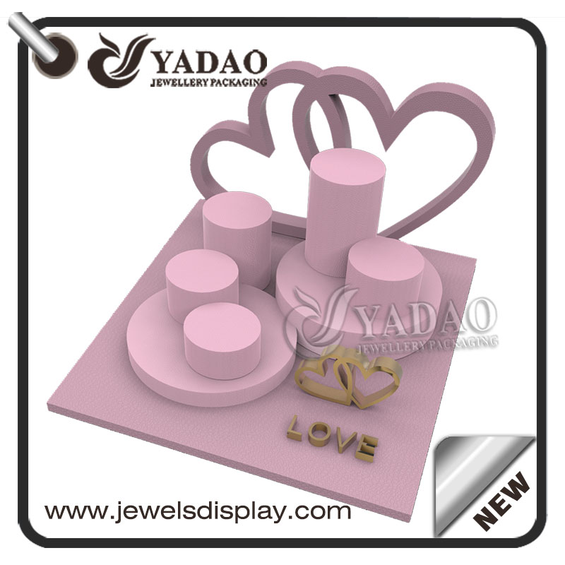 customize jewelry display design window jewelry display set wholesale for Valentine's day