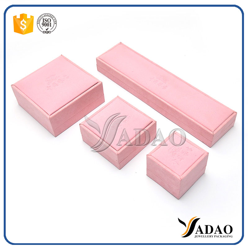high end and varous style of jewelry pink plastic box sets for earring,ring,pendant,bracelet,bangleand necklace