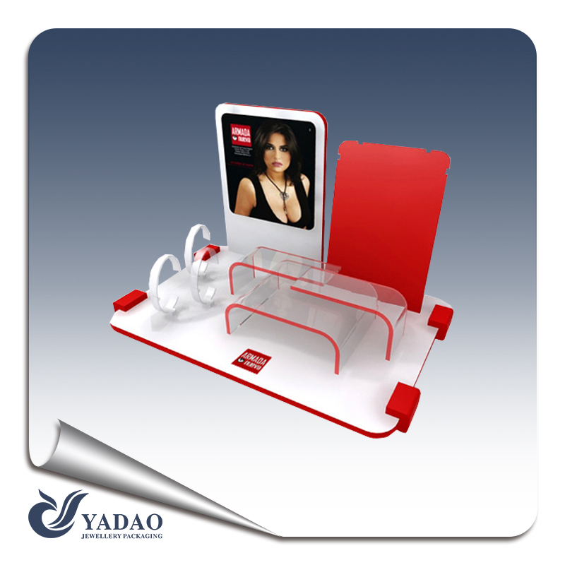 new jewelry display wooden/suede jewellery window display Set from Shenzhen Manufacturer hot sale jewelry display set