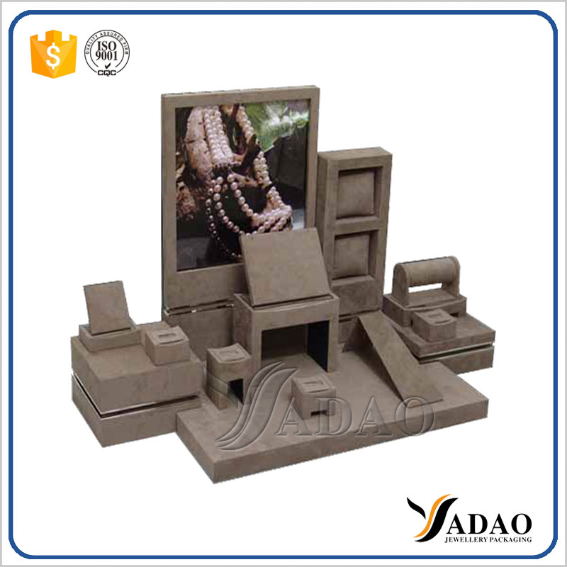 pu leather Jewelry display set for ring,earrings,pendant,bracelet,bangle,necklace