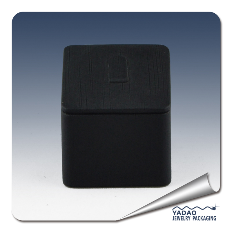 simple pu leather cover clip ring display ring stand accept custom